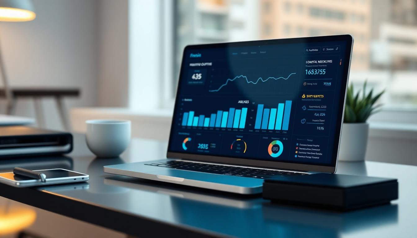 Dashboard de marketing digital mostrando leads y conversiones